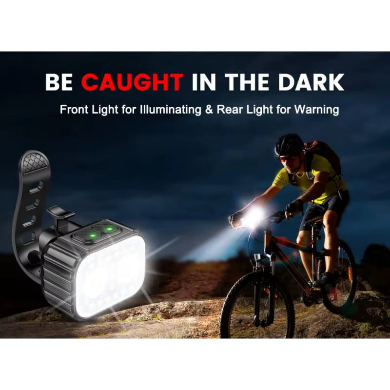 Bike Lights for Night Riding, USB Rechargeable Bike Lights Front and Back, Waterproof IP65 Bicycle Light