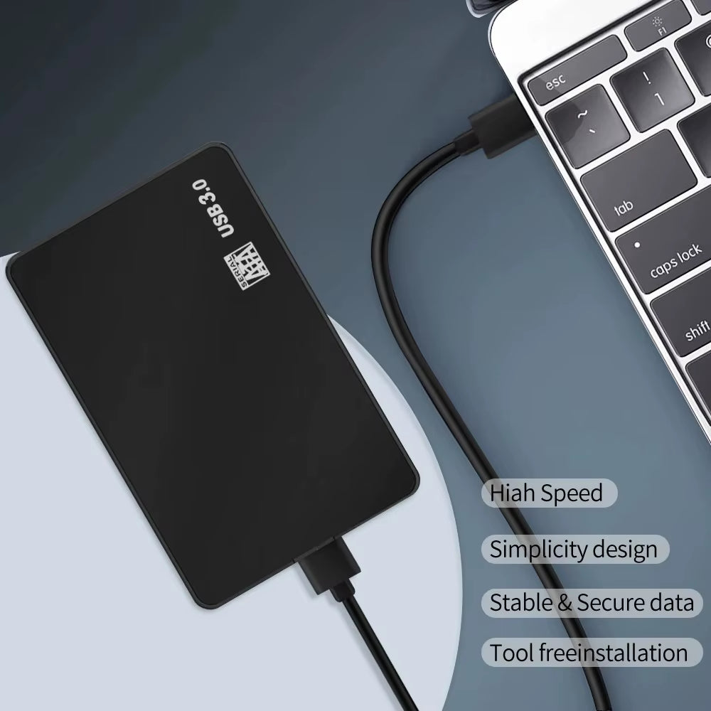 USB 3.0 to 2.5 Inch Hard Drive Case SATA HDD SSD Enclosure 5Gbps External Hard Drive Disk Box for PC Laptop Smartphone PC Laptop