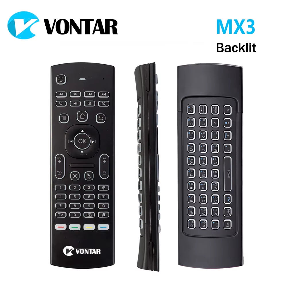 MX3 Backlit Air Mouse Smart Voice Remote Control MX3 Pro 2.4G Wireless Keyboard Gyro IR for Android TV Box T9 X96 Mini H96 Max